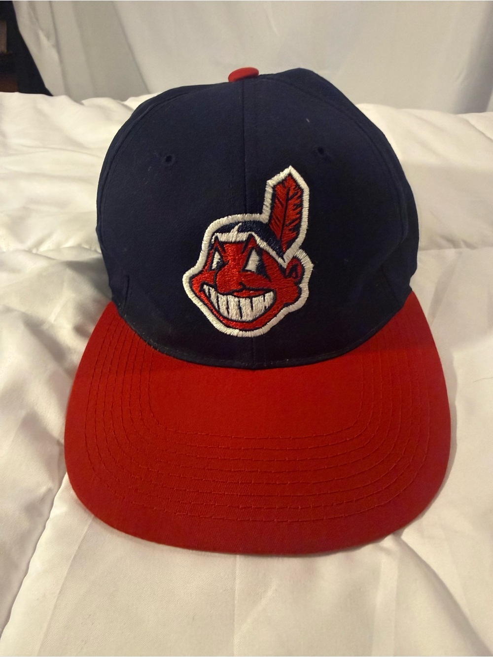 Signature Navy and Red Kids Baseball Cap with Mascot Patch